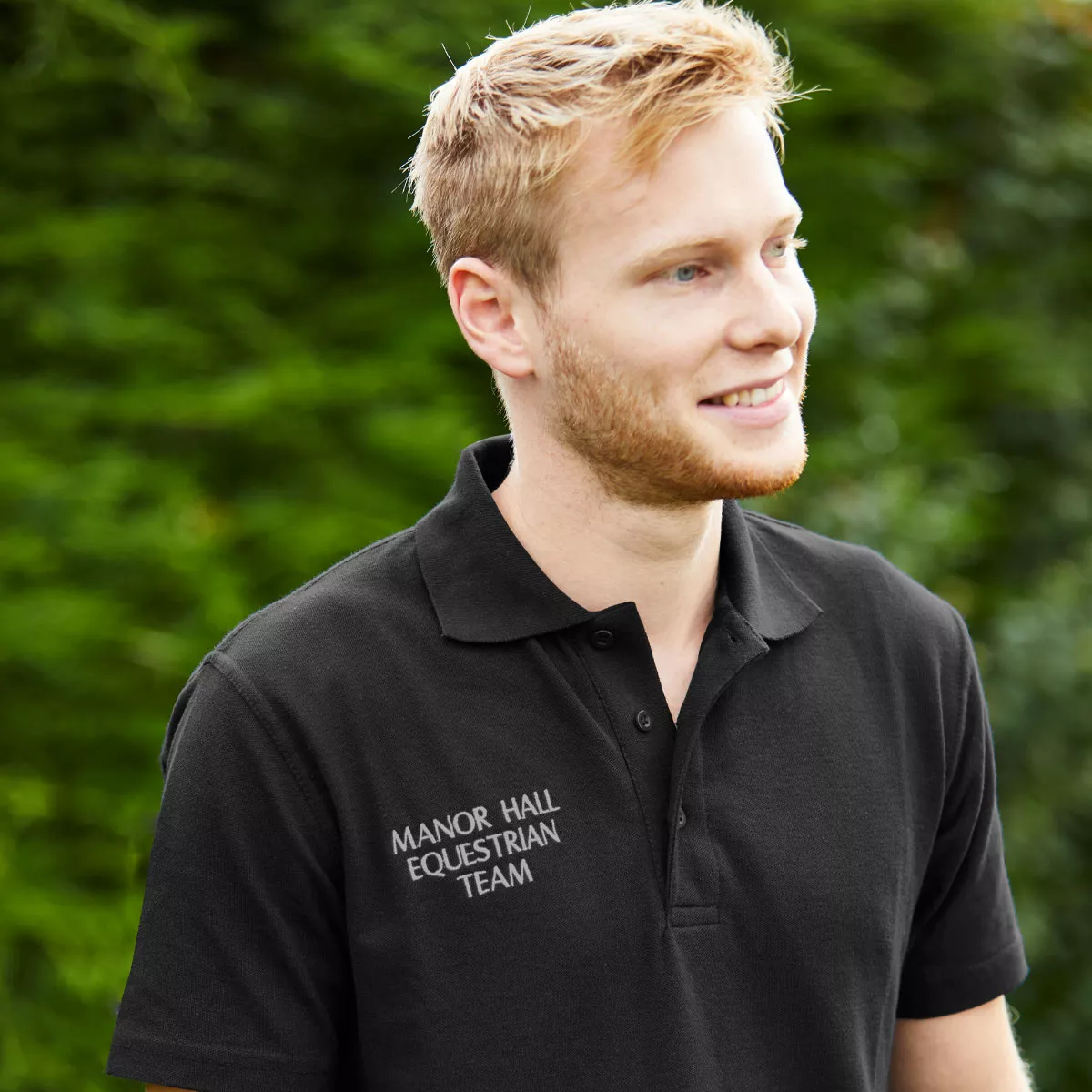 Personalised Men's Embroidered Polo Shirt Black