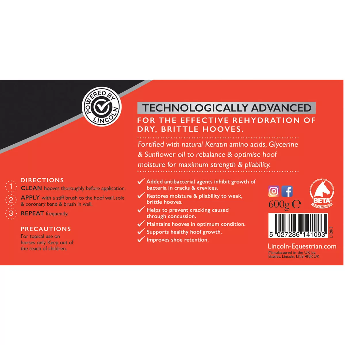 Lincoln Intensive Hoof Moisturiser