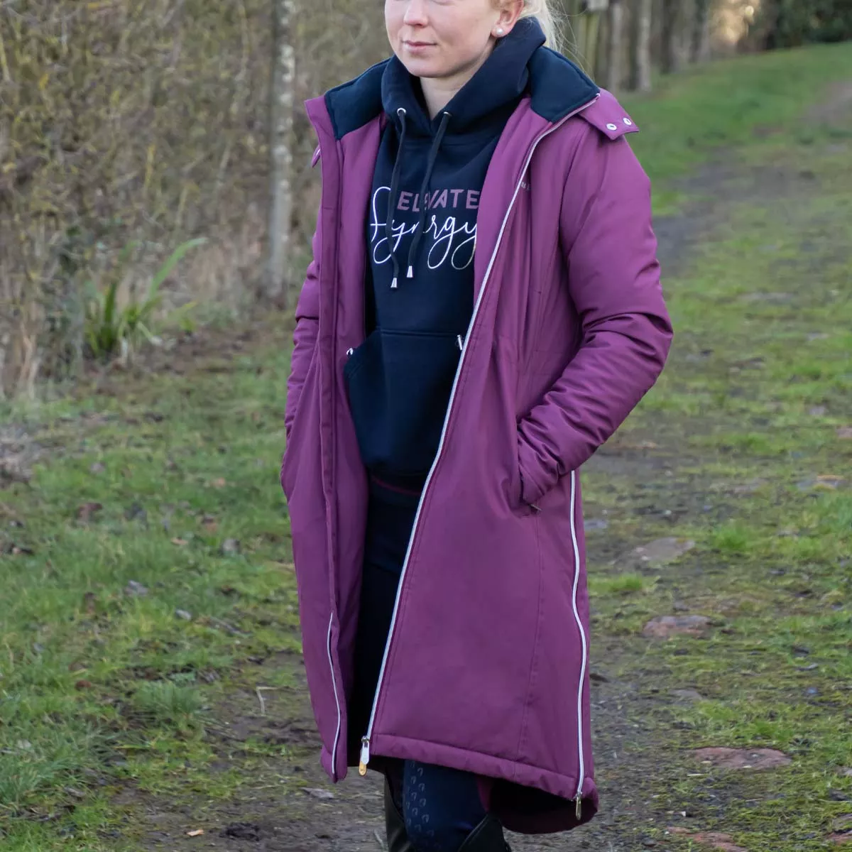 Hy Equestrian Synergy Guard Waterproof Coat Purple