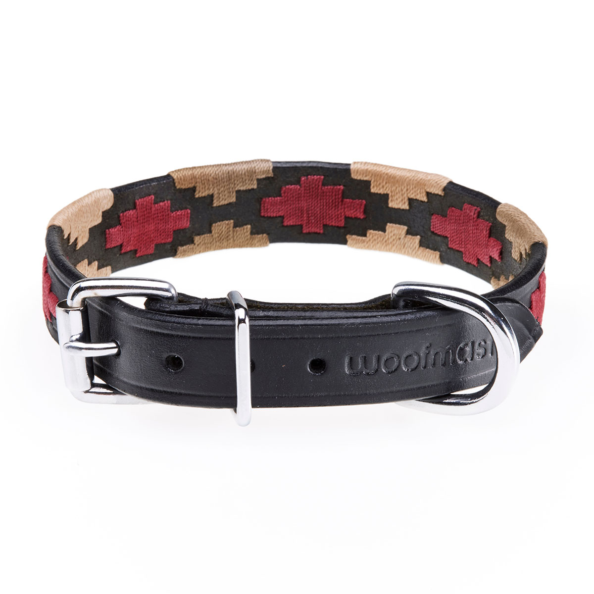 Woofmasta Polo Style Dog Collar Black