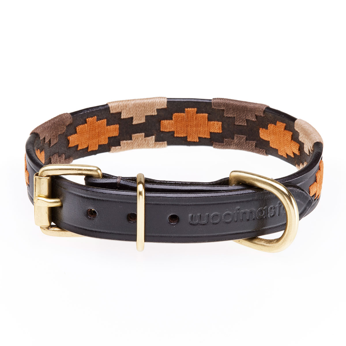 Woofmasta Polo Style Dog Collar Brown