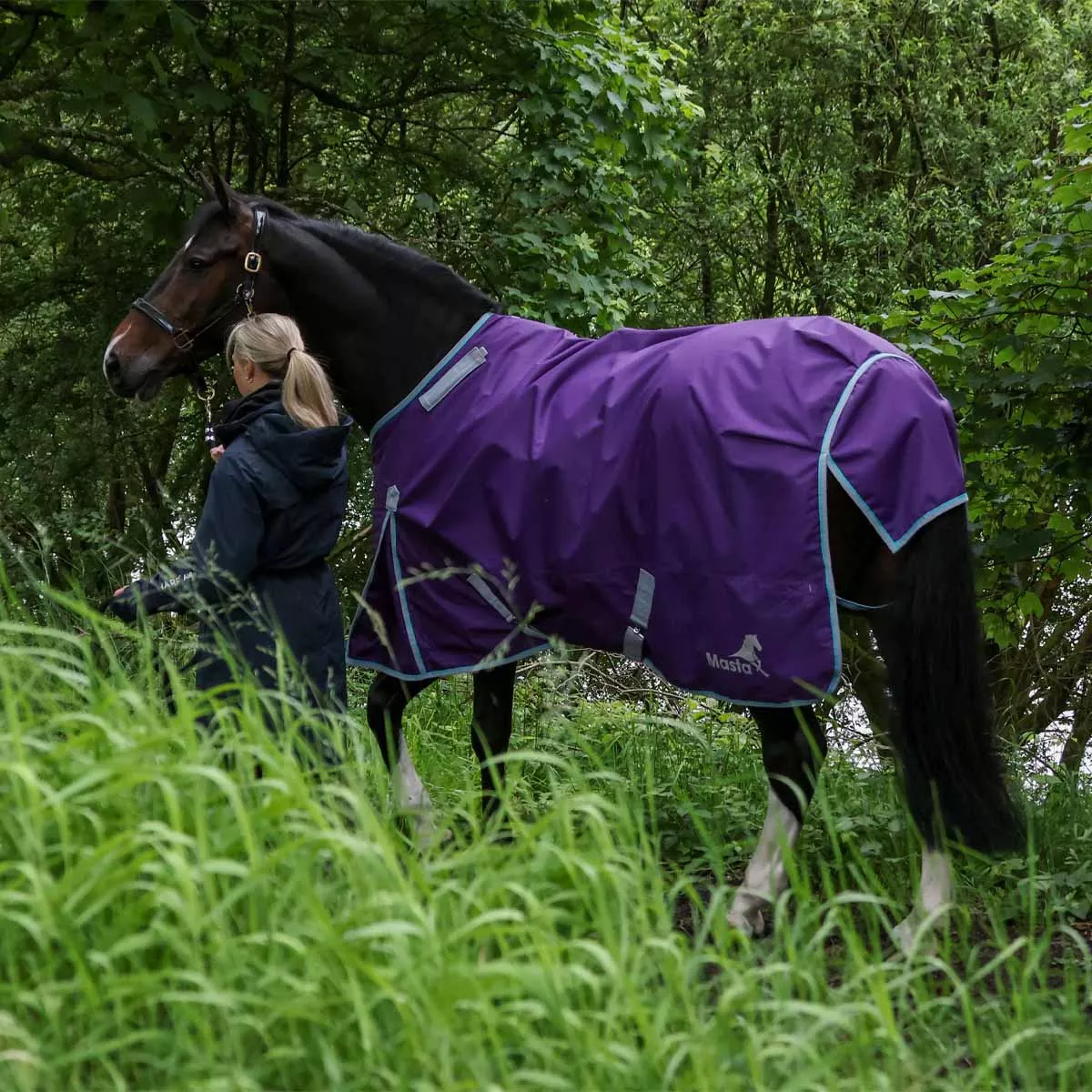 Ventomasta 100g Lightweight Standard Neck Turnout Rug Dark Purple