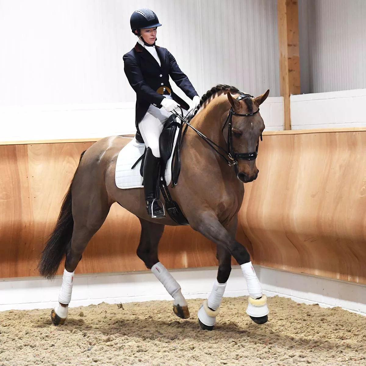 Protechmasta Infrared Dressage Saddlepad White