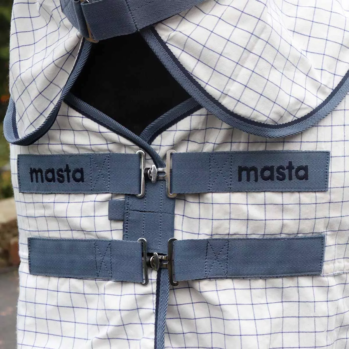 Masta Combo Sweet Itch Fly Rug with Belly Wrap White