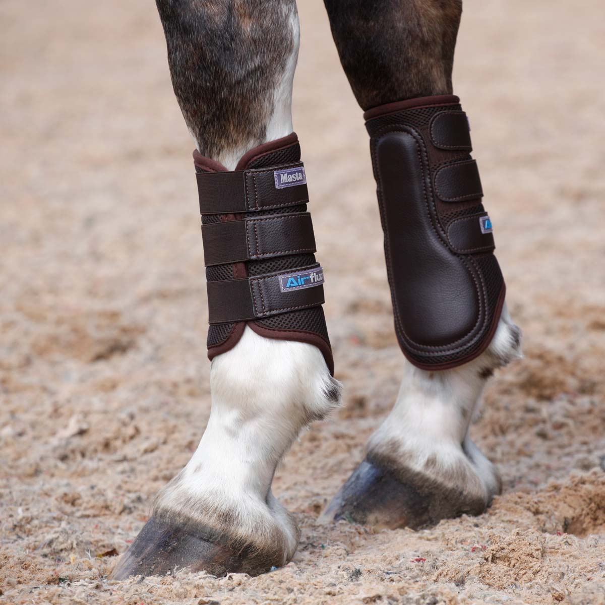 Hi viz brushing boots for clearance horses