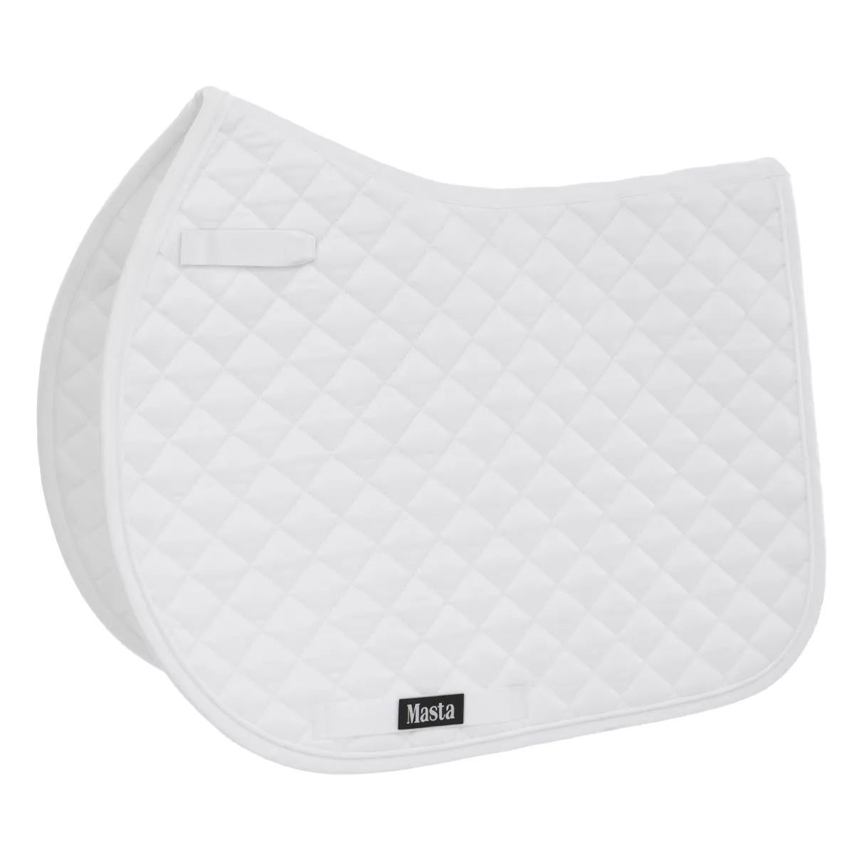 Personalised Masta GP Saddle Pad White