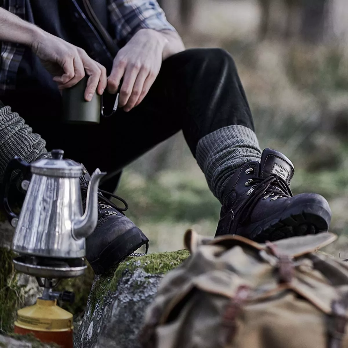 Hoggs Of Fife Munro Classic W/P Hiking Boot Brown
