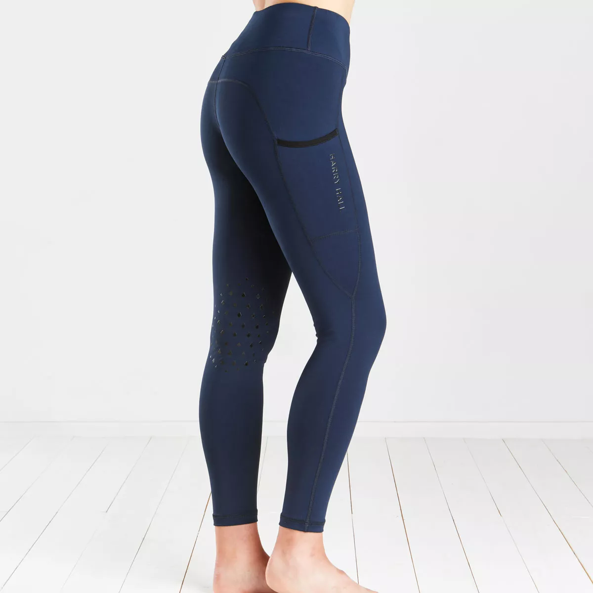 Harry Hall Bala Silicone Knee Riding Tight Navy Blue