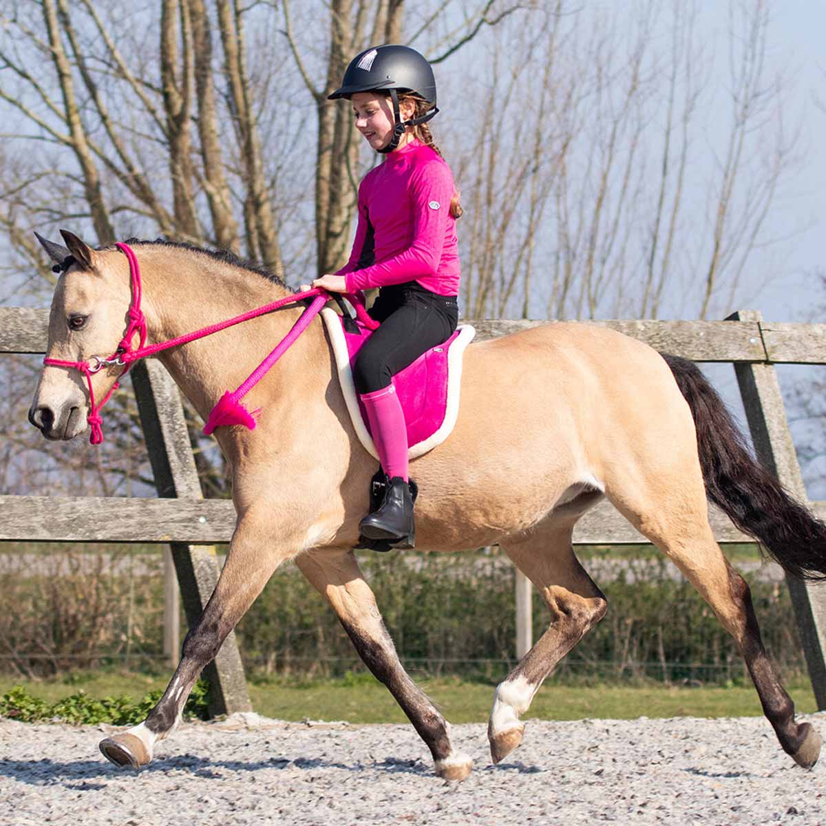 QHP Bareback Pad Fuchsia