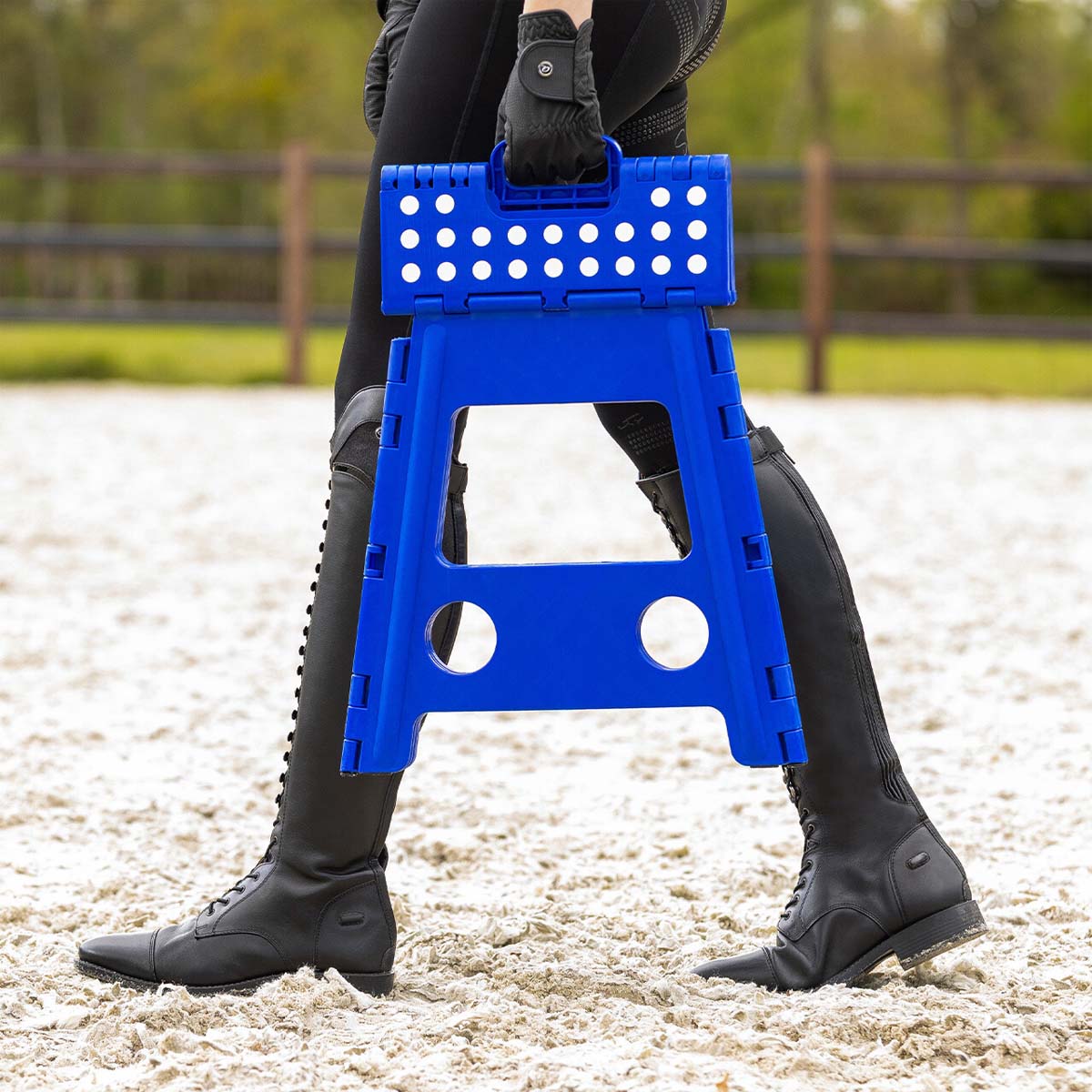 QHP Step-Up Stool 39cm Cobalt 