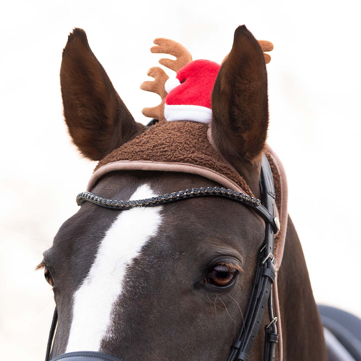 QHP Christmas Antler Hat Red