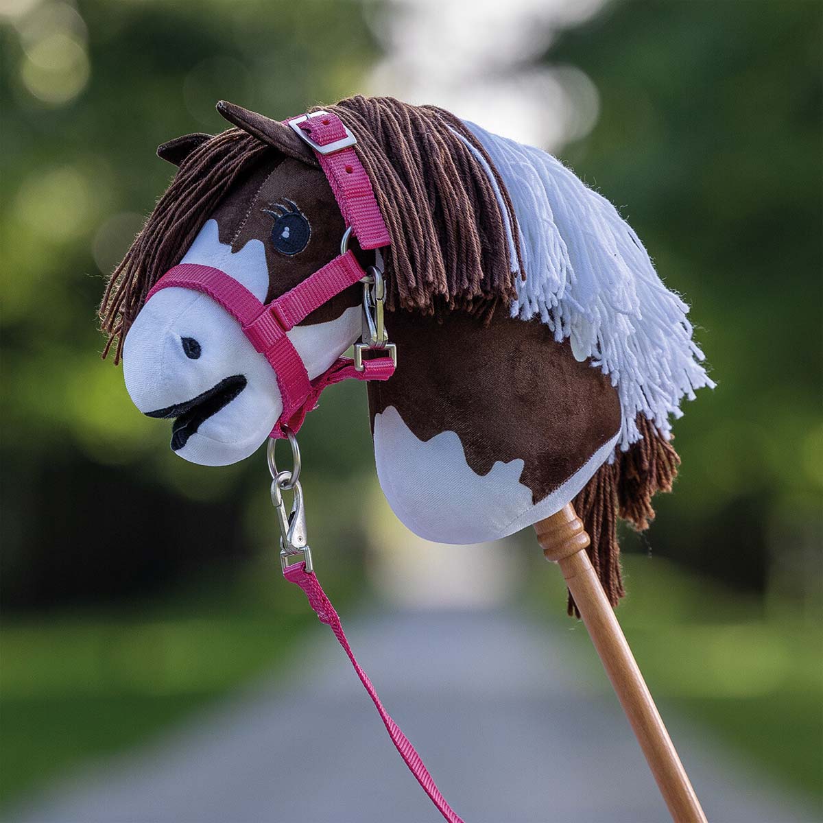 QHP Hobby Horse Headcollar set Fuchsia 