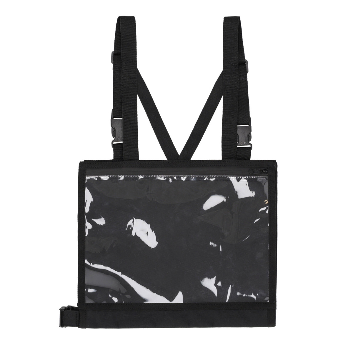 QHP Number Bib with Zip Black 