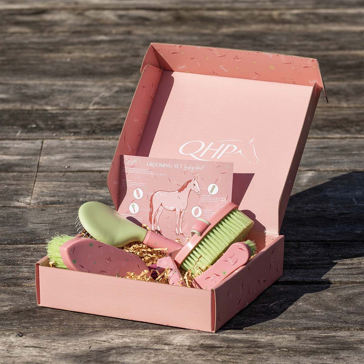 QHP Grooming Set Lucky Start Pink 