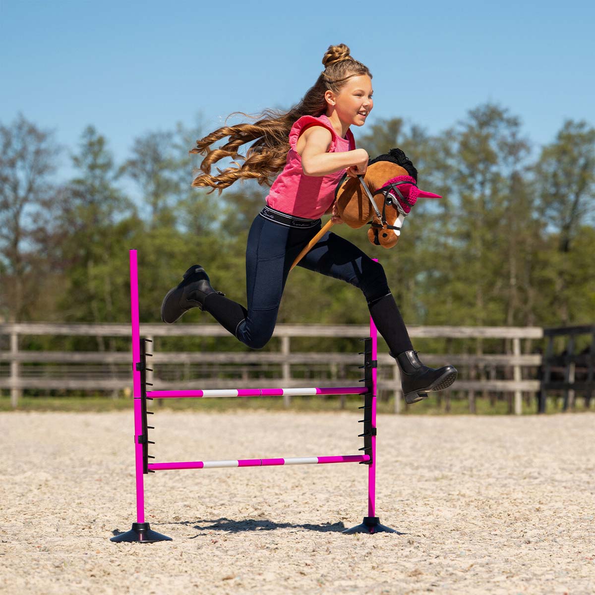 QHP Jump set Hobby Horse Fuchsia 