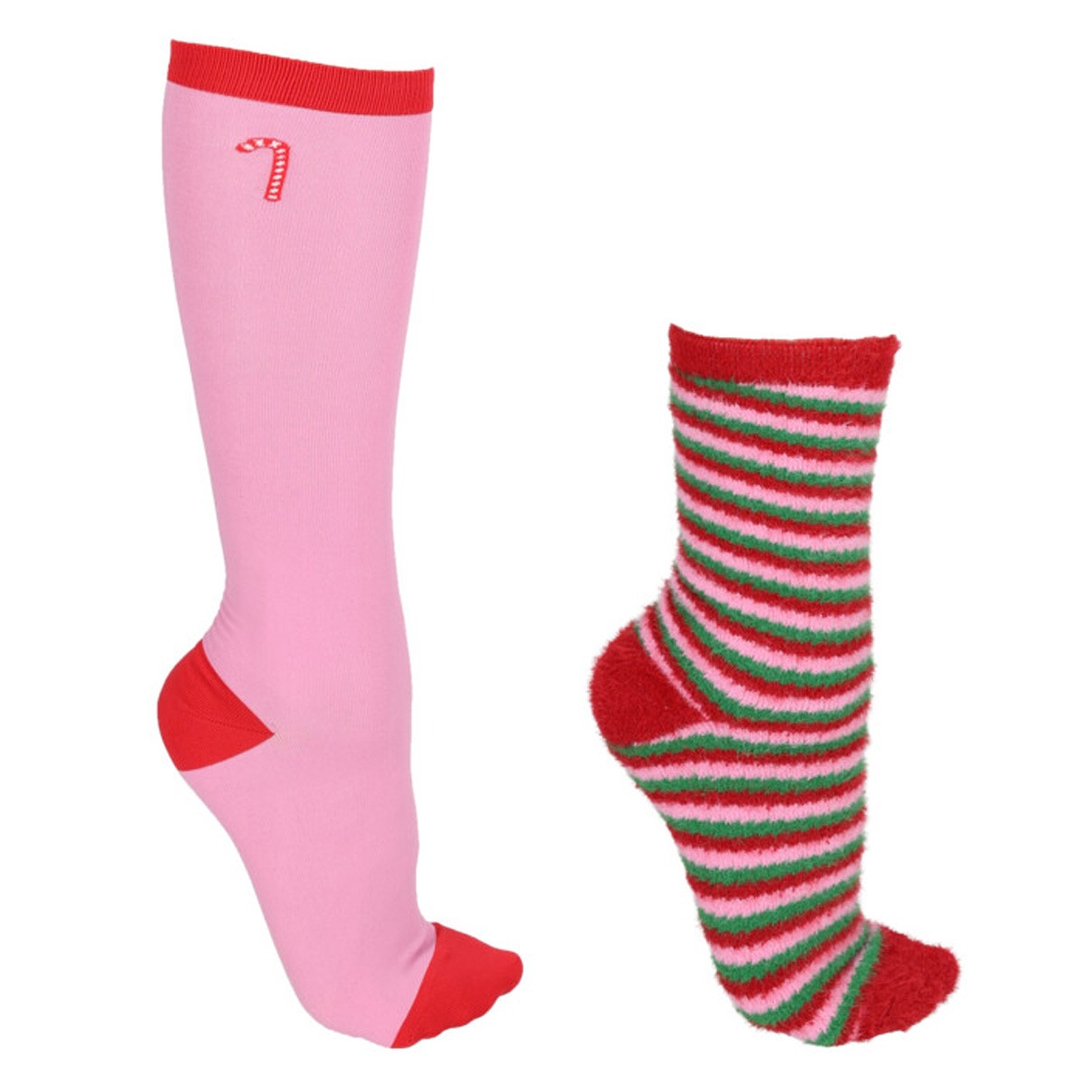 QHP Christmas Socks Gift Box 2 Pack