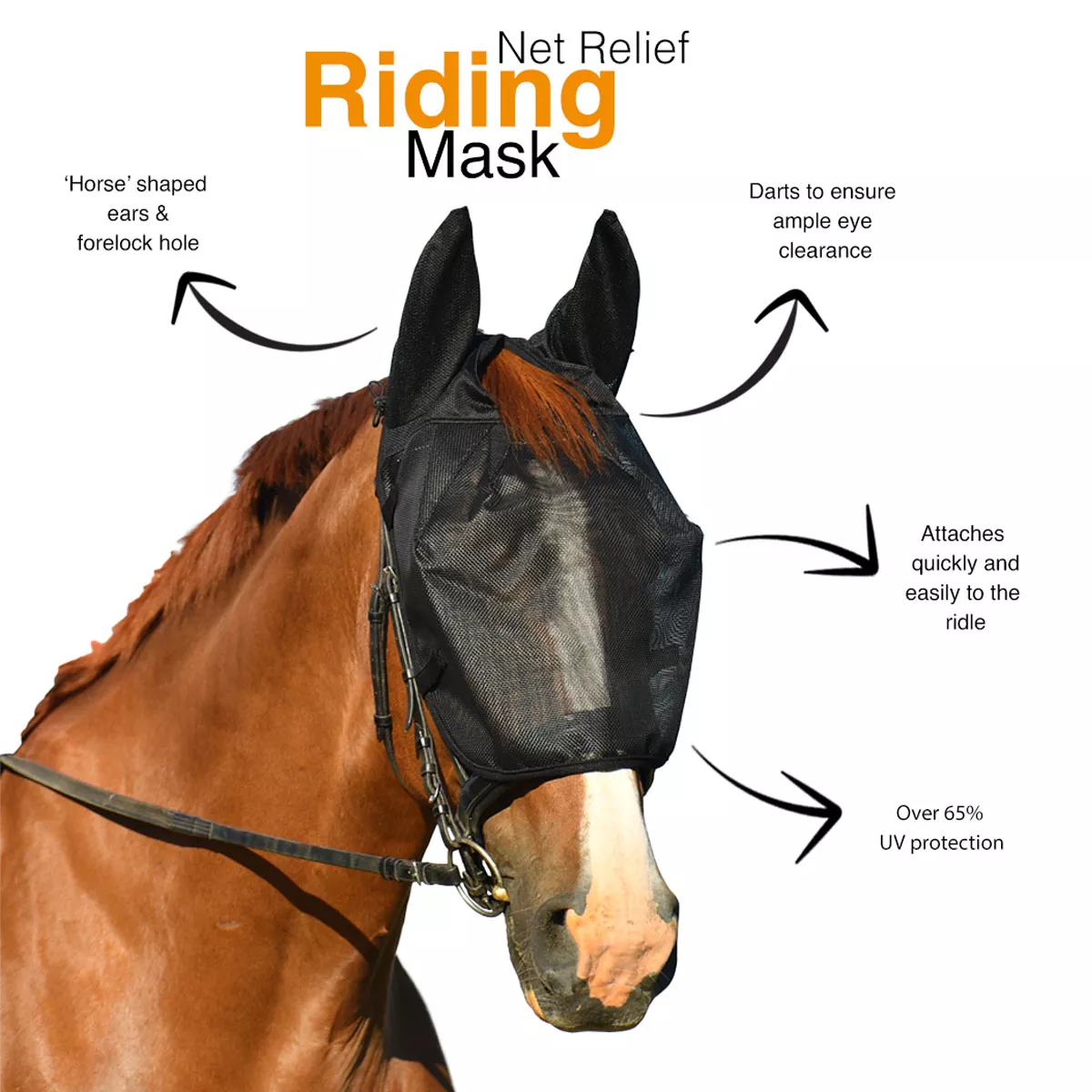 Equilibrium Net Relief Riding Mask Black