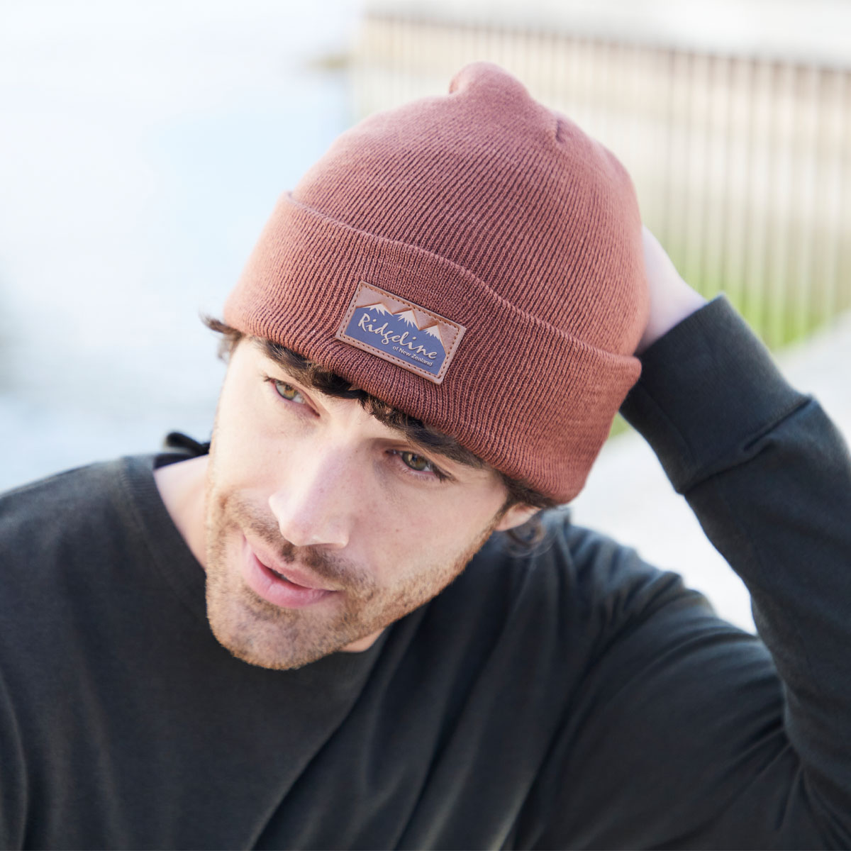 Ridgeline Heritage Fine Knit Beanie Nutmeg