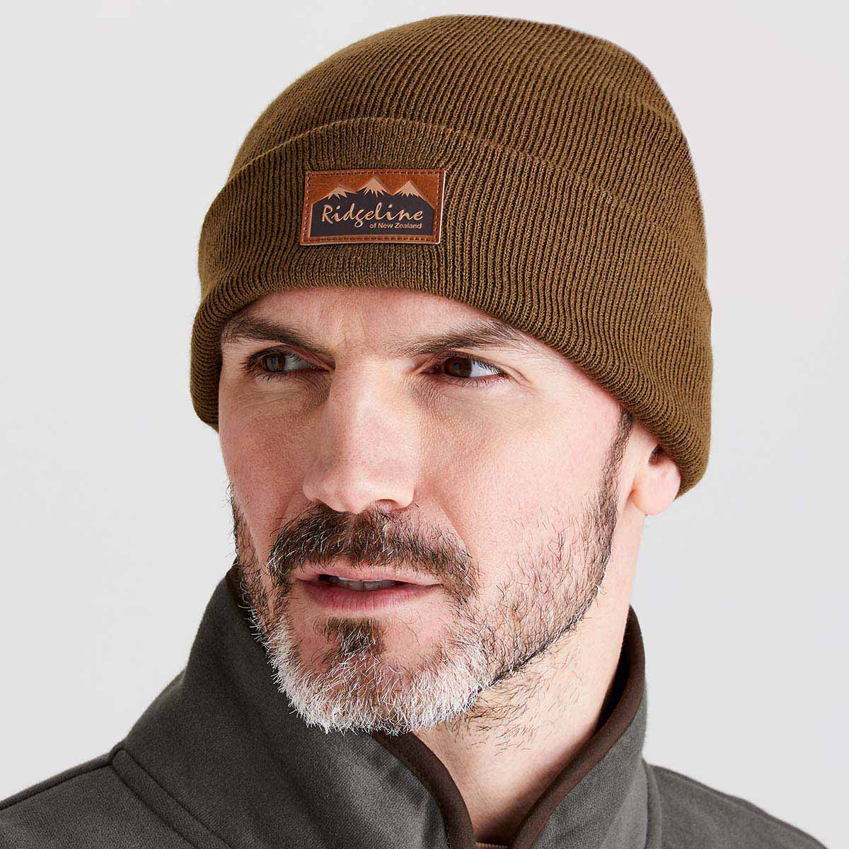 Ridgeline Heritage Fine Knit Beanie Teak