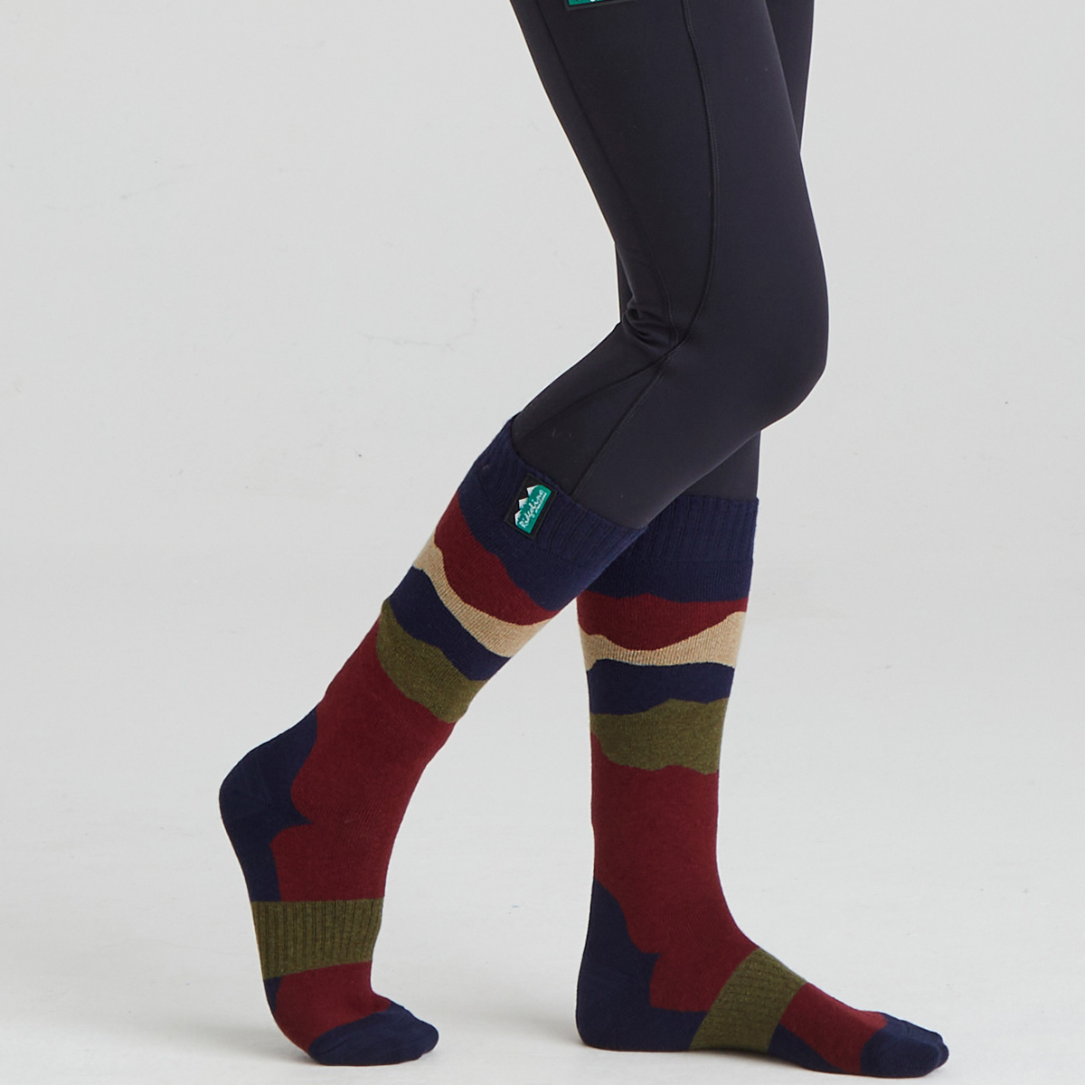 Ridgeline Merino Wool Full Length Socks Navy Blue