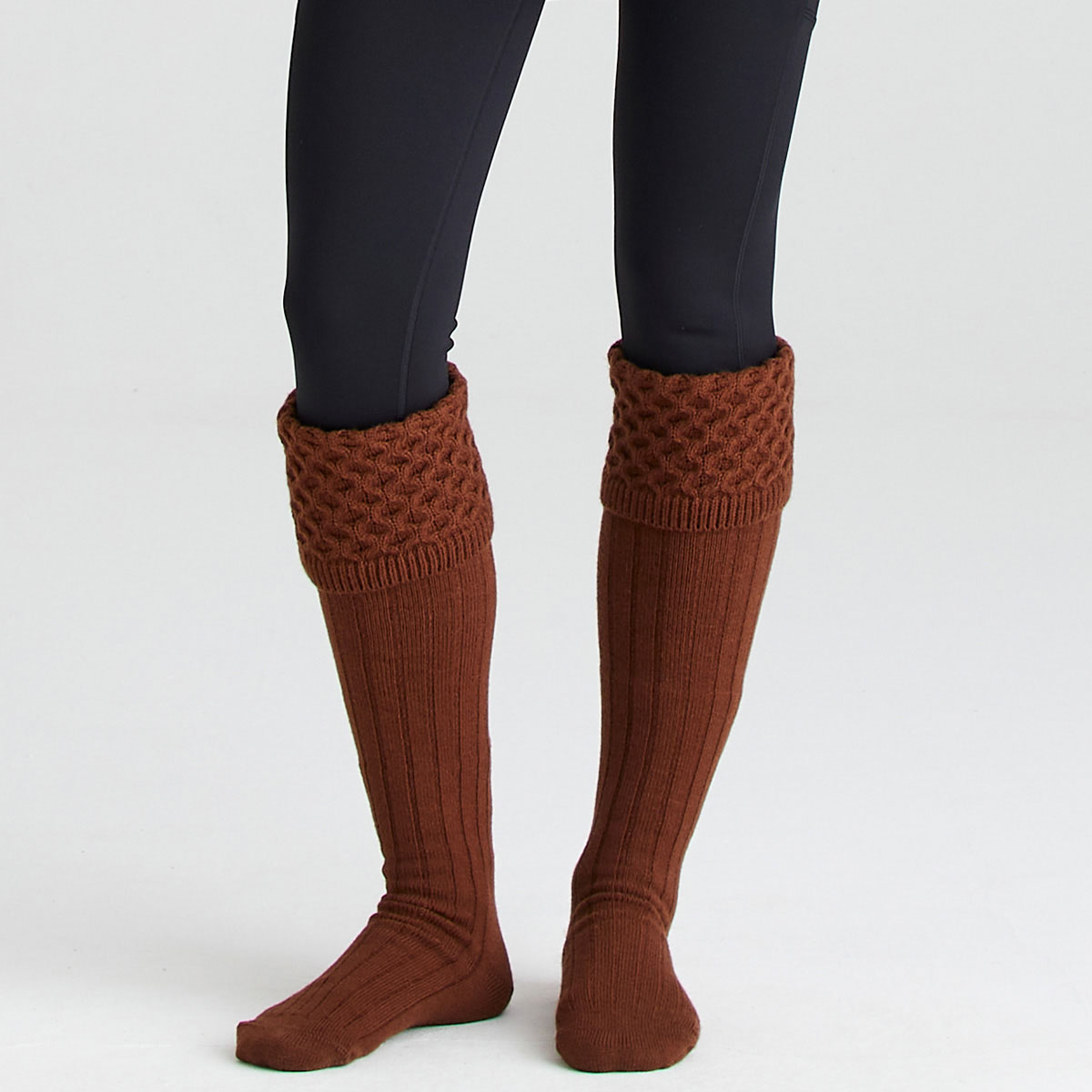 Ridgeline Double Cuff Welly Sock Nutmeg