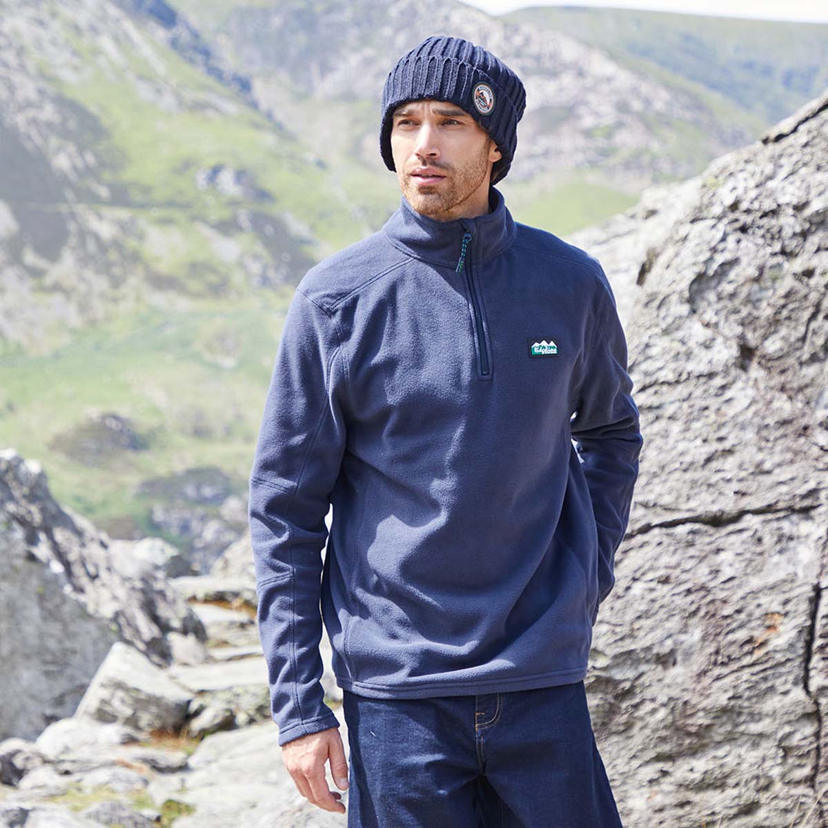 Ridgeline Mens Narvik Fleece Navy Blue