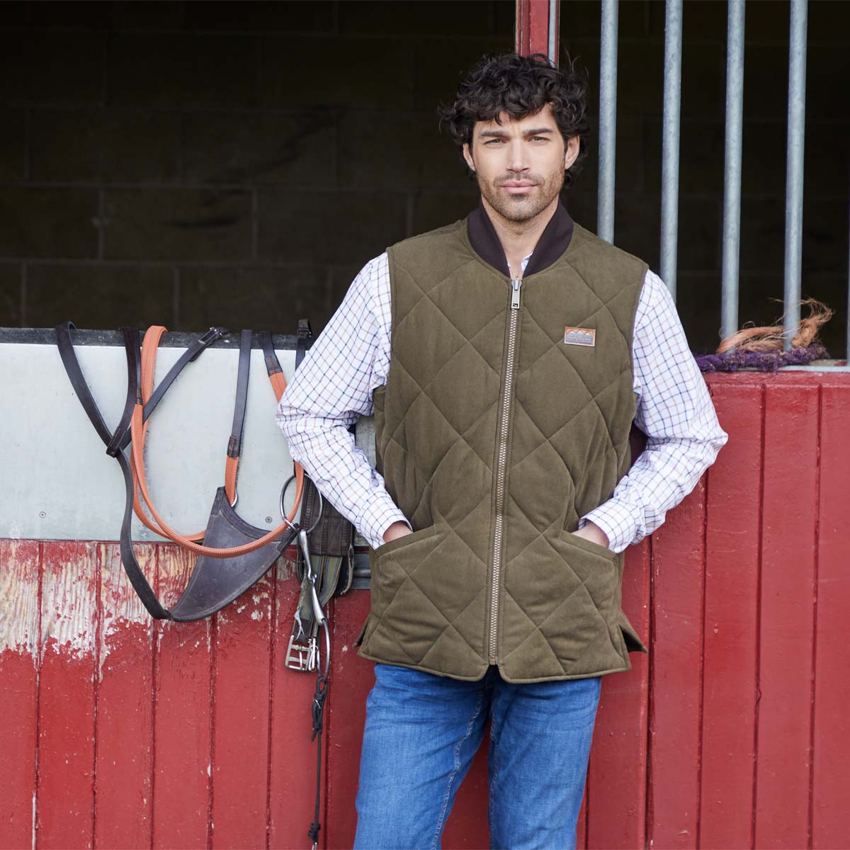 Ridgeline Mens Wester Skeld Gilet Moody Teak 