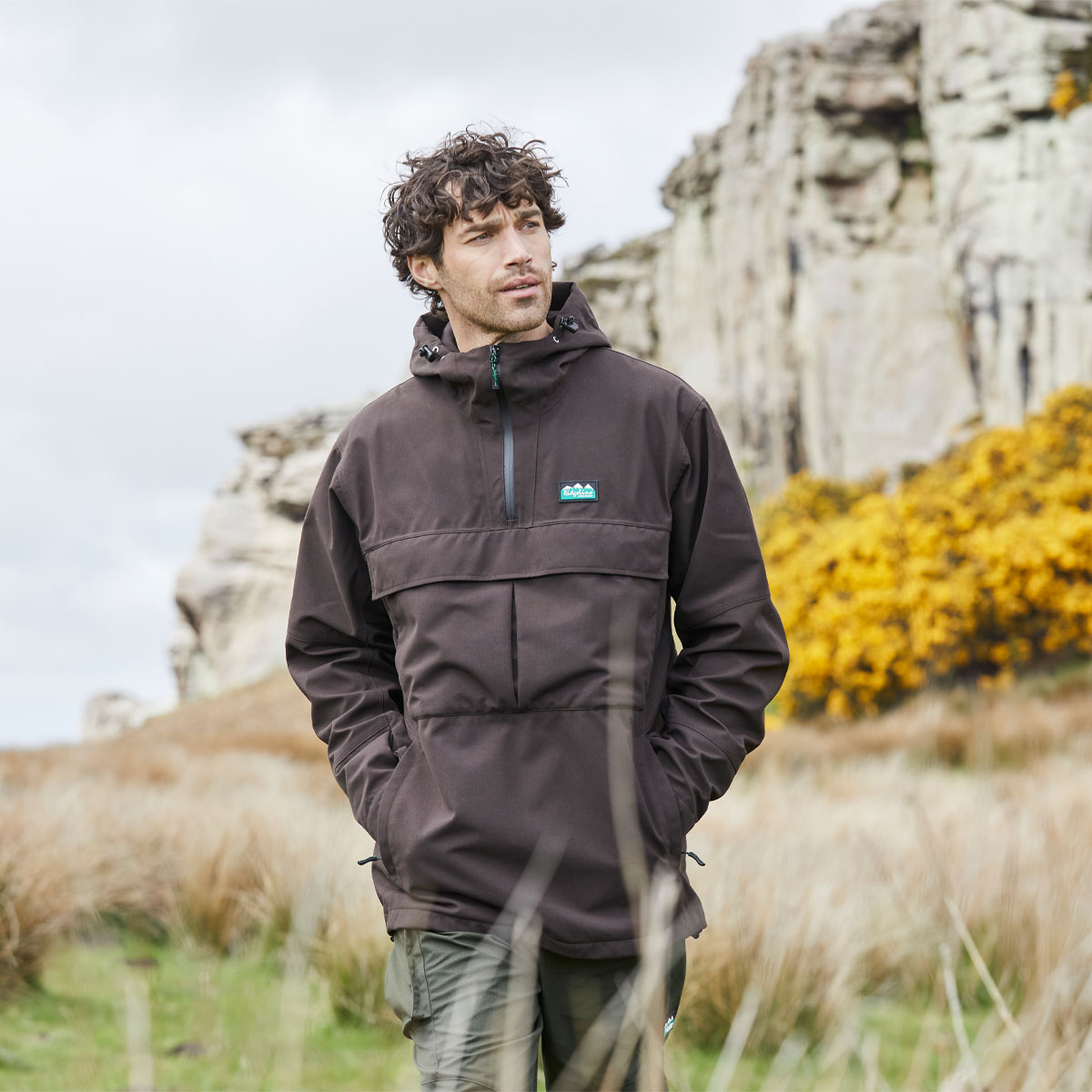 Ridgeline Mens Cambrian Smock Deep Bark
