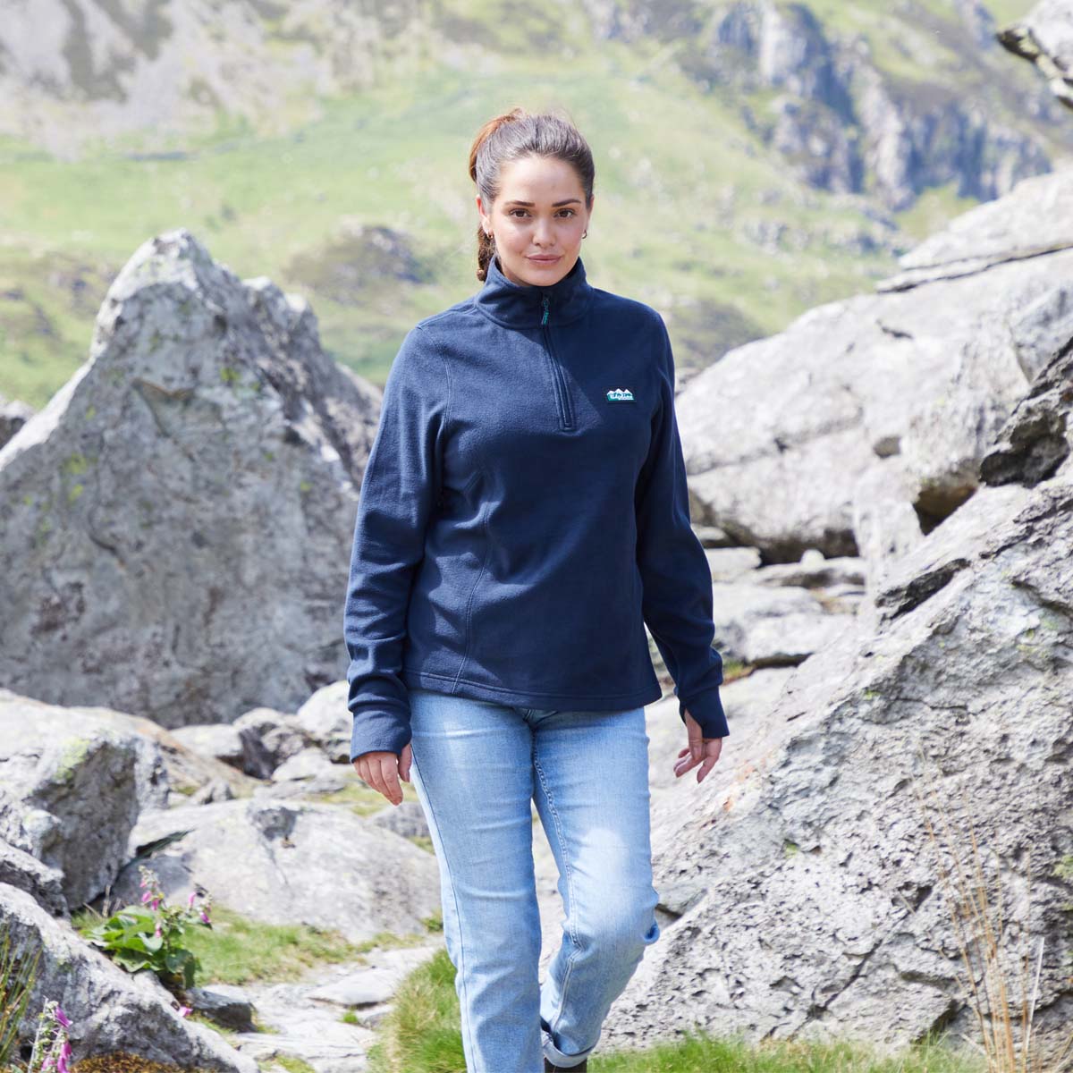 Ridgeline Womens Narvik Fleece Navy Blue