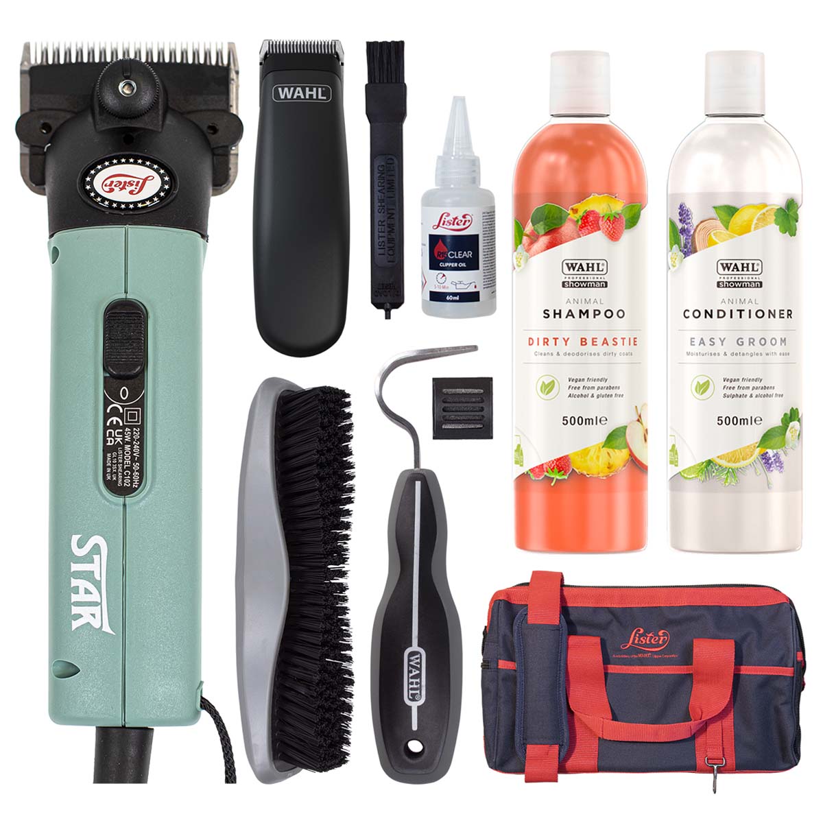 Lister Star Clippers Grooming Bundle