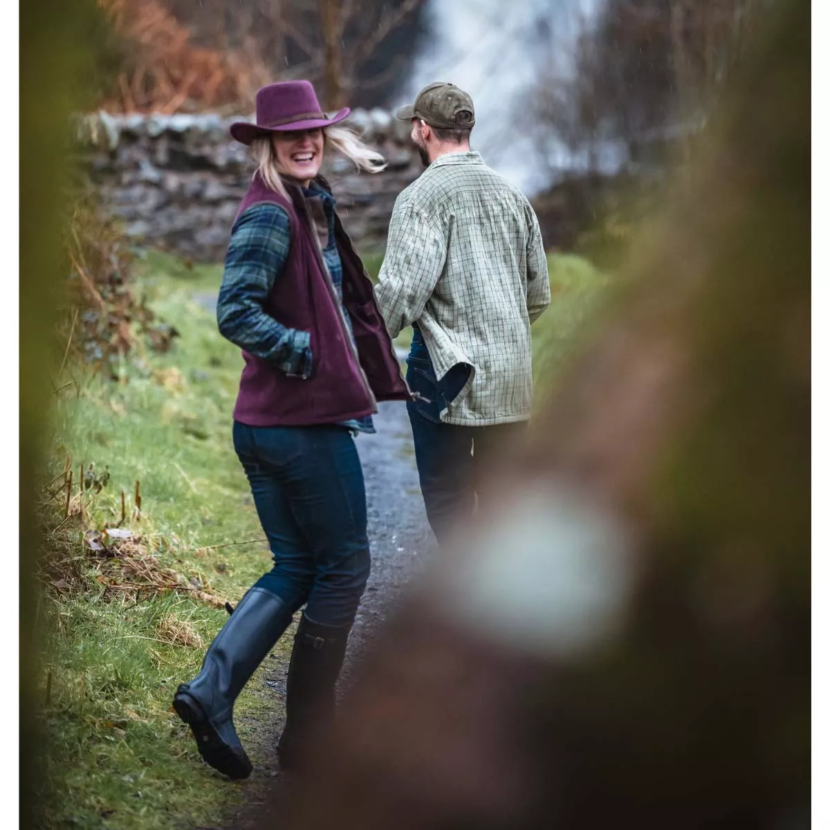 Hoggs Of Fife Stenton Women's Fleece Gilet Merlot