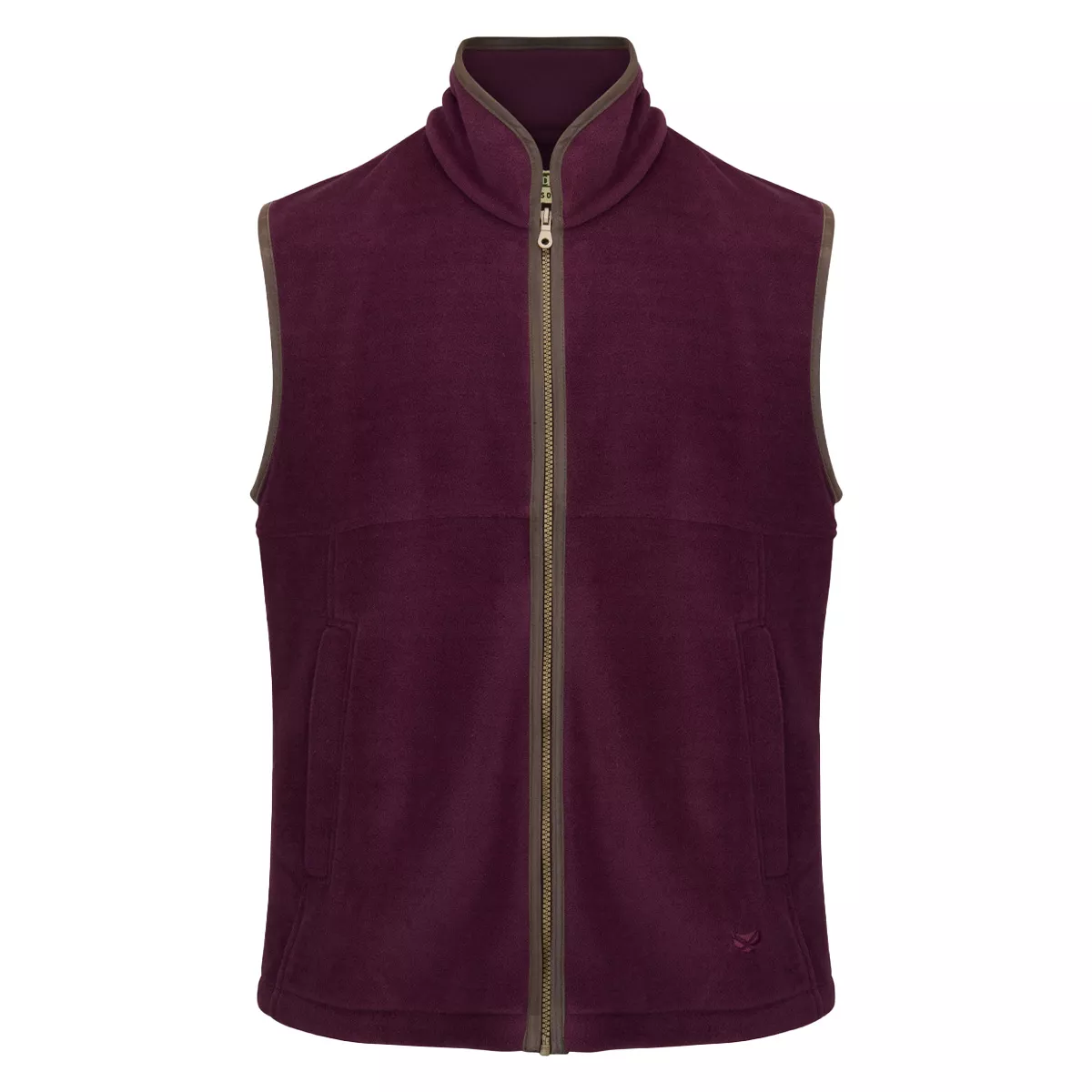 Hoggs Of Fife Stenton Technical Fleece Gilet Merlot