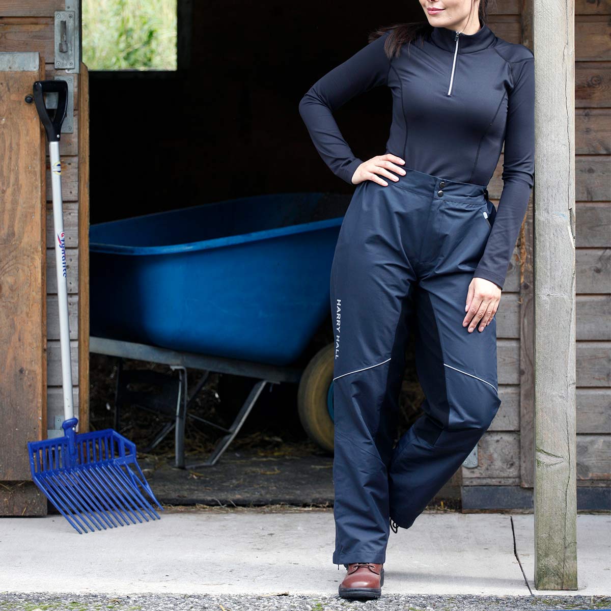 Shires Aubrion Core Womens Waterproof Riding Trousers - Navy Blue - Clothing  from Oakfield | Country Fashion Equestrian UK