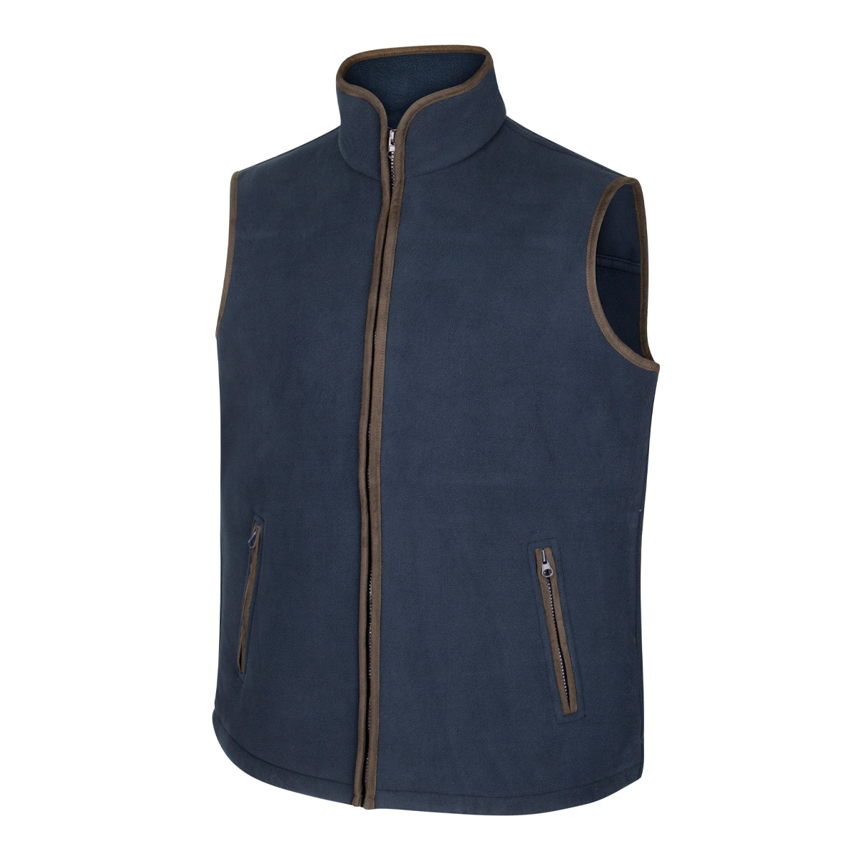 Hoggs Of Fife Men's Woodhall Fleece Gilet Navy Blue