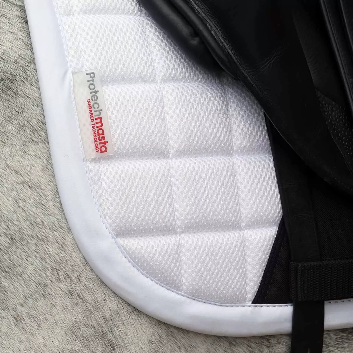 Protechmasta Far Infrared Airmesh Dressage Saddle Pad White