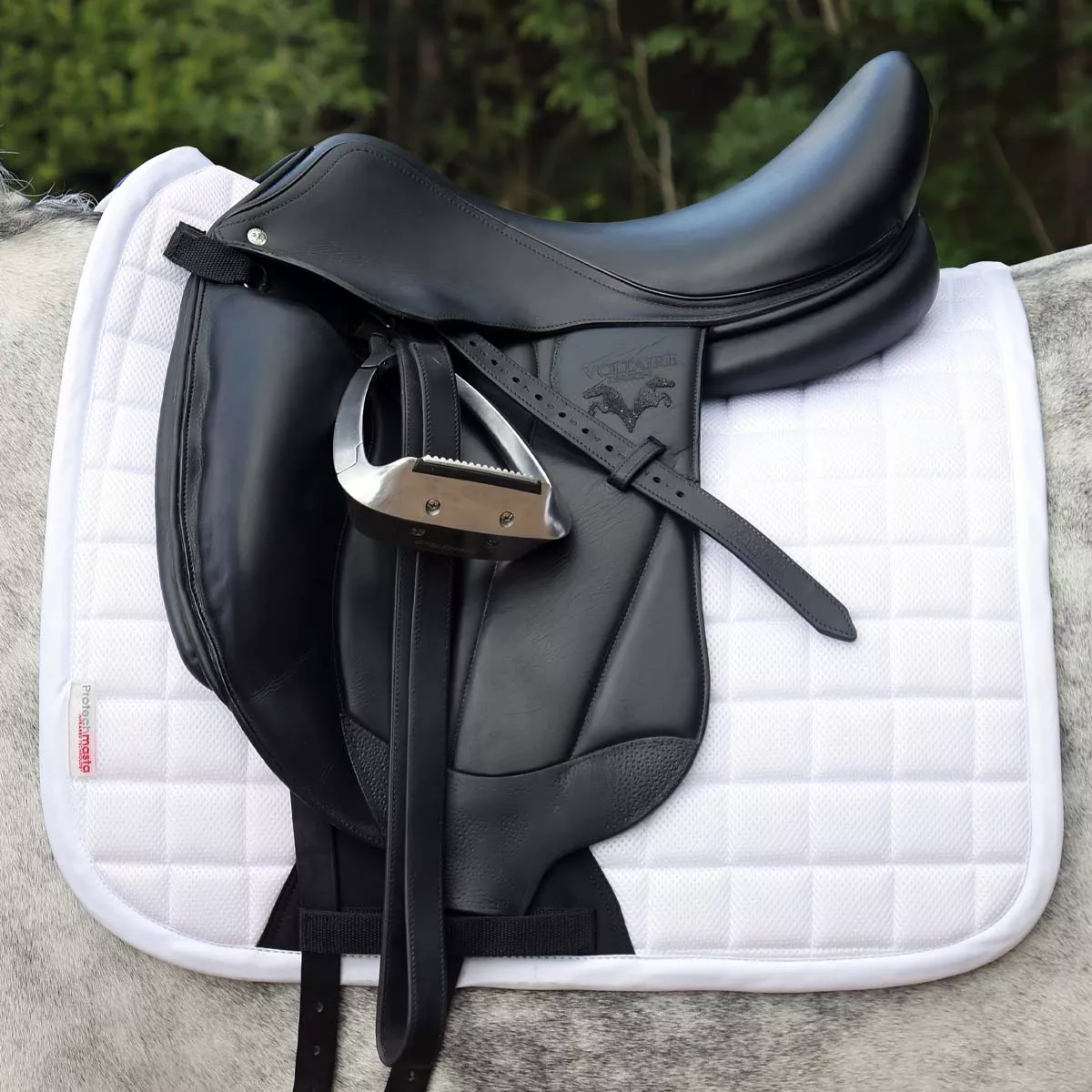 Protechmasta Far Infrared Airmesh Dressage Saddle Pad White
