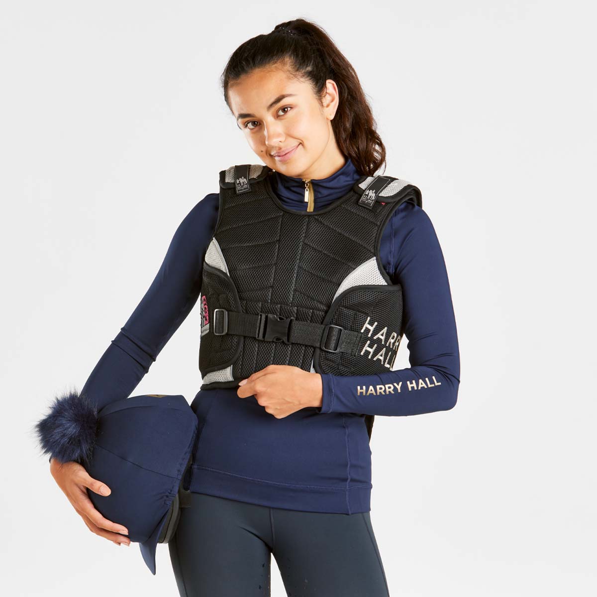 woman wearing a body protector